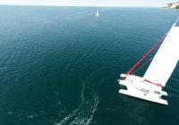 voilier trimaran d'en haut